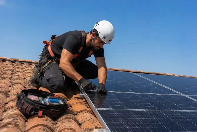 Maintenance et monitoring de panneaux solaires à la Celle