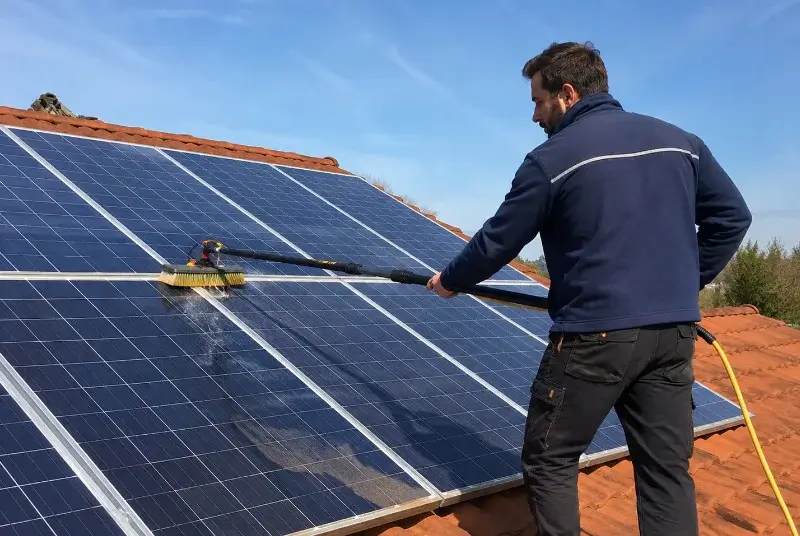 Nettoyage et entretien de panneaux solaires à la Celle
